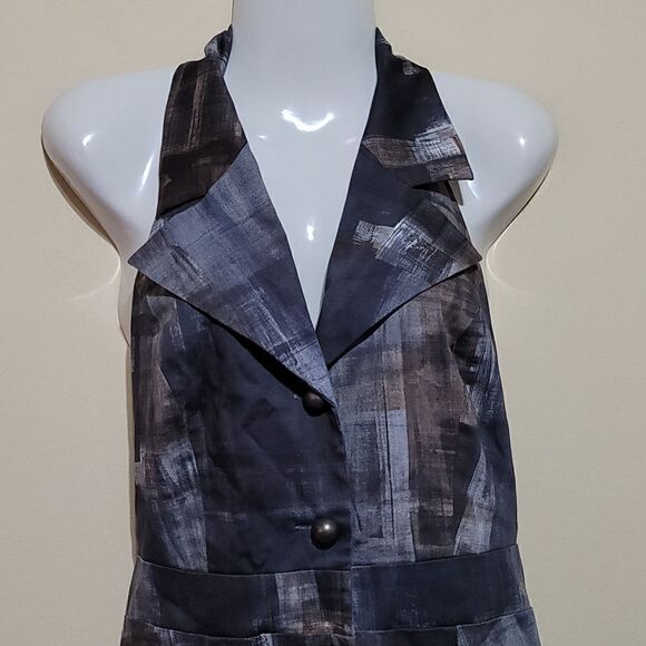 Fashion Star Gray Multicolored Dress Sz 6 - Picture 3 of 7